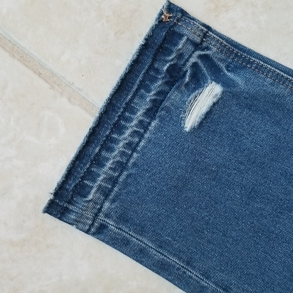 American Eagle Tomgirl Shadow Patched Blues Jeans - Picture 4 of 4